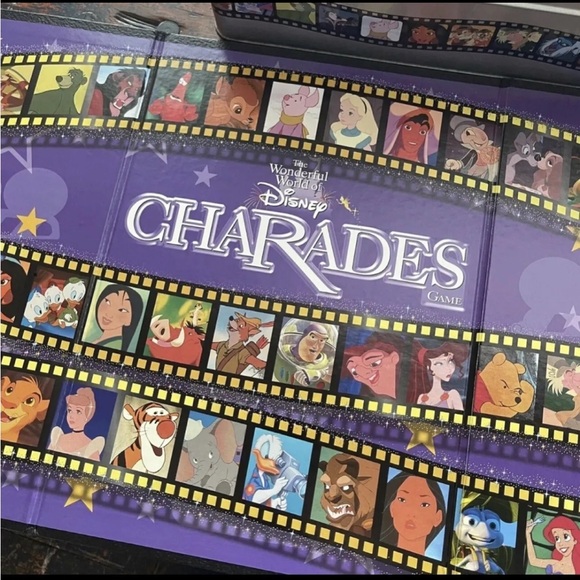 Wonderful World Of Disney Charades Game Metal Tin 1999 100% Complete Vintage - Picture 5 of 7